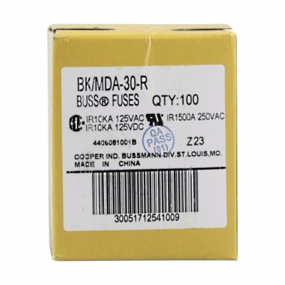 Eaton Bussmann Inc. BK/MDA-30-R