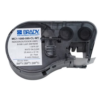 Brady MC1-1000-595-CL-WT