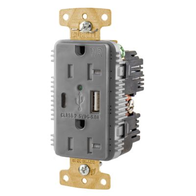Hubbell Wiring USB20AC5GYWR