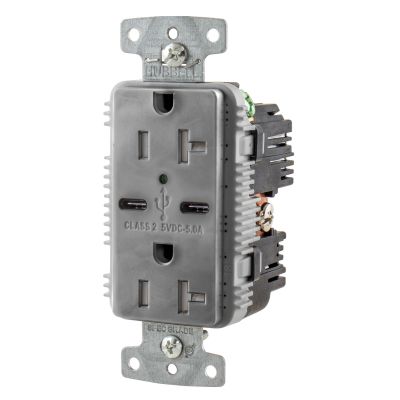 Hubbell Wiring USB20C5GY