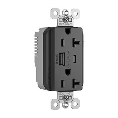 Legrand PTTR20ACUSBBK