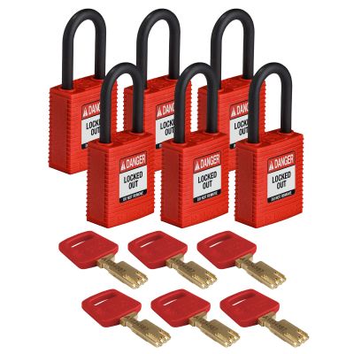 Brady NYL-RED-38PL-KA6PK