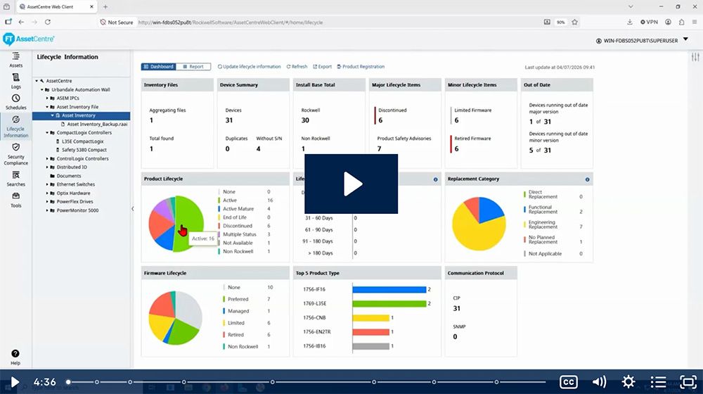 Factorytalk Asset Manager FactoryTalk AssetCentre: One Source of Truth for Automation Assets ...