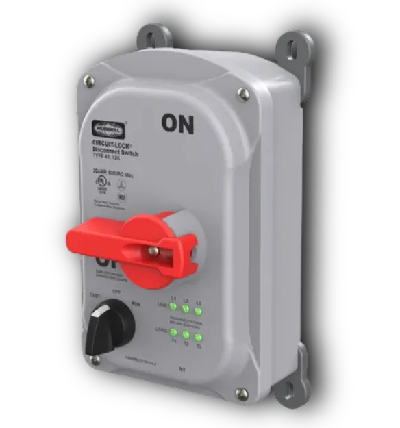 rounded sloped top motor disconnects