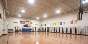 led lighting school gymnasium