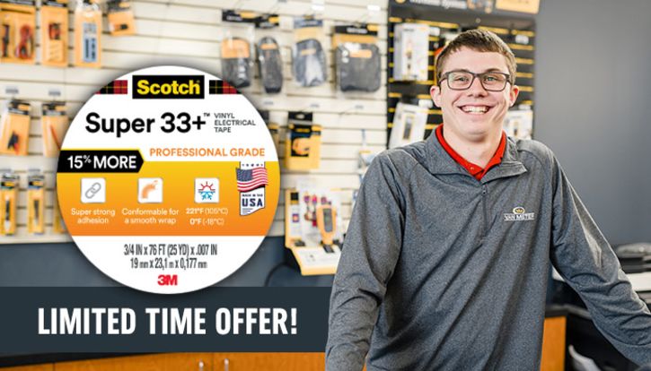 3m scotch super 33+ vinyl electrical tape promotion